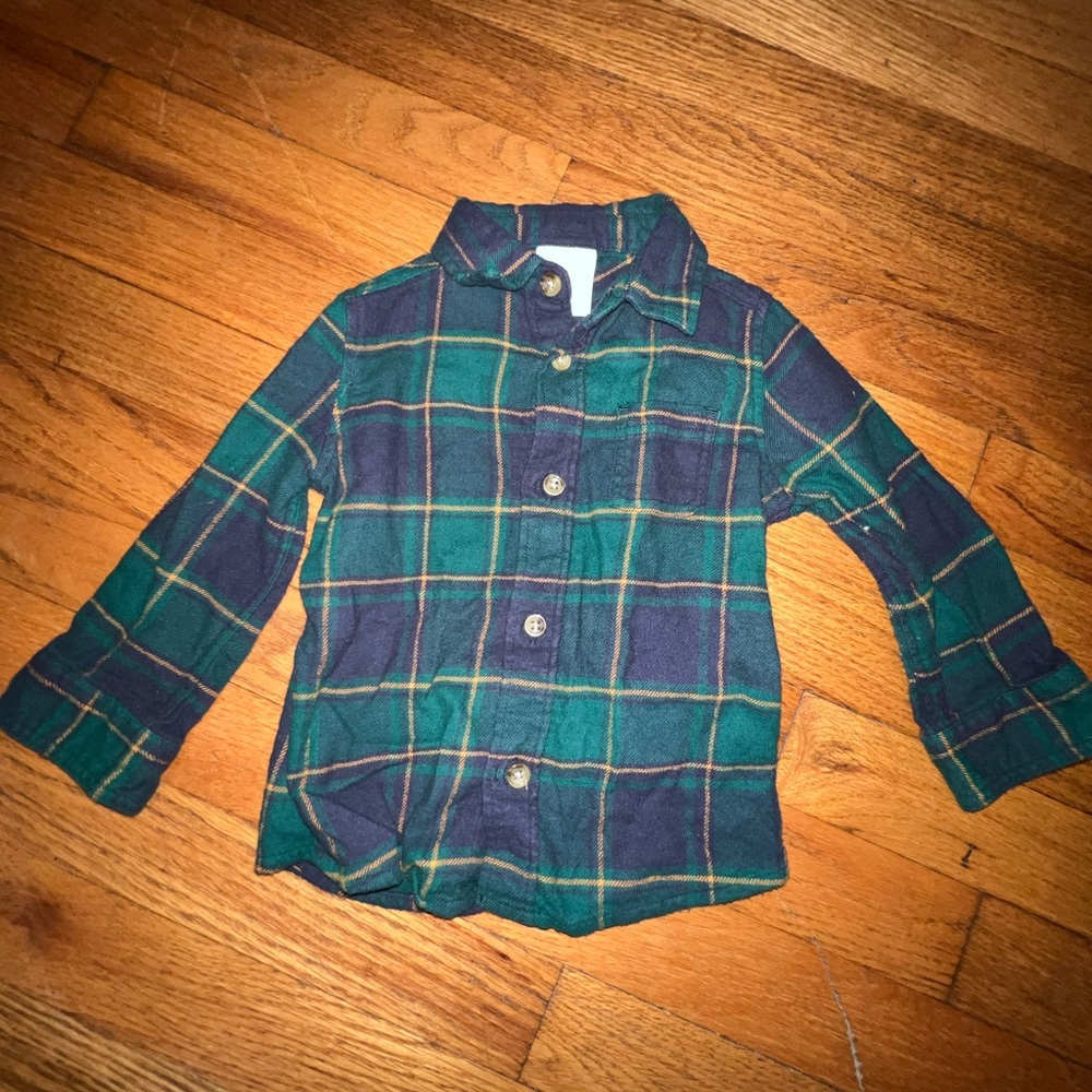 Toddler Flannel Button Down Shirt